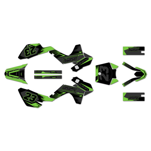 ssr sr110 graphics kit 2021-2026 evader series green-shift