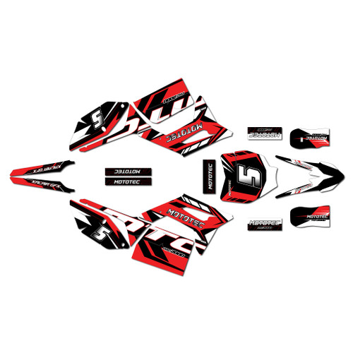mototec pro60v graphics kit all years oem series red