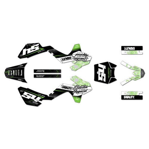ssr sr110 graphics kit 2021-2026 fatality series green