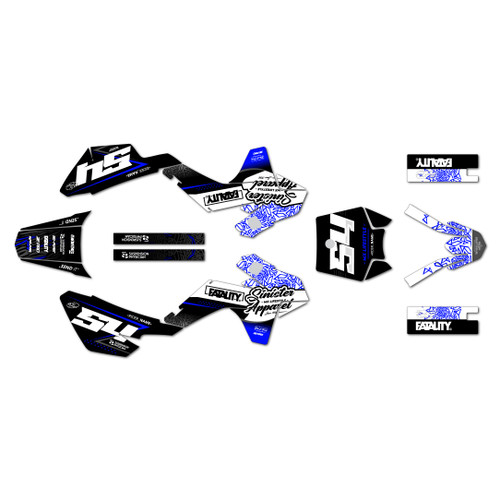 ssr sr110 graphics kit 2021-2026 fatality series blue