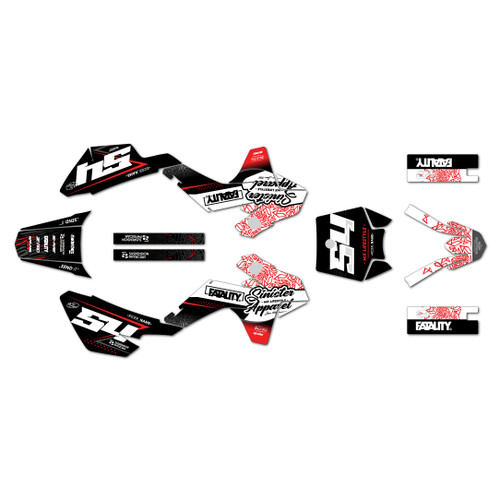 ssr sr70 graphics kit 2021-2026 fatality series red