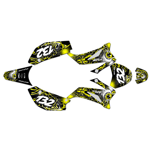 ssr sr125tr graphics kit 2021-2025 core series yellow