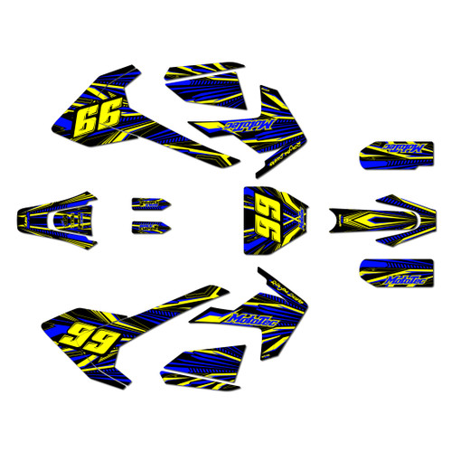 mototec pro72v graphics kit all years prime series yellow