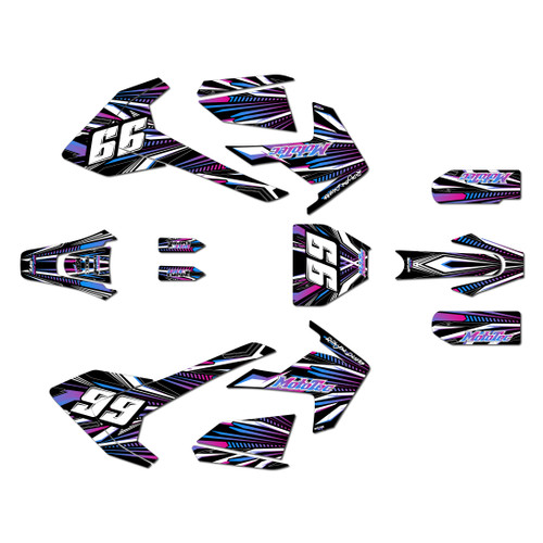 mototec pro72v graphics kit all years prime series magenta