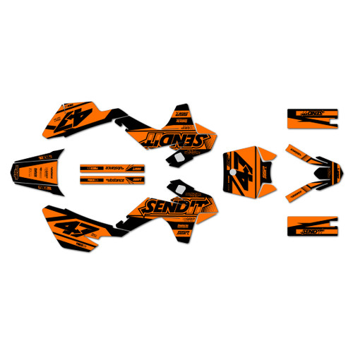 ssr sr110 graphics kit 2021-2026 fresh series orange