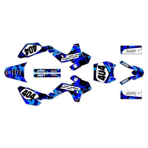 ssr sr70 graphics kit 2021-2026 invasion series blue