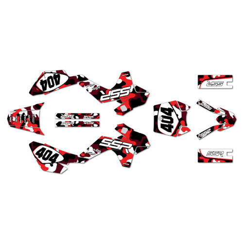 ssr sr70 graphics kit 2021-2026 invasion series red