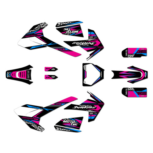 mototec pro72v graphics kit all years rugged series magenta