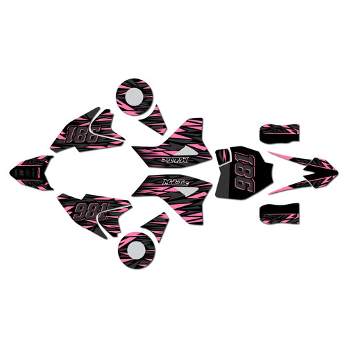 mototec pro graphics kit all years twitch series pink