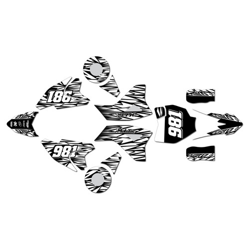 mototec pro graphics kit all years twitch series white