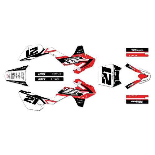 ssr sr110 graphics kit 2021-2026 og-crew series red