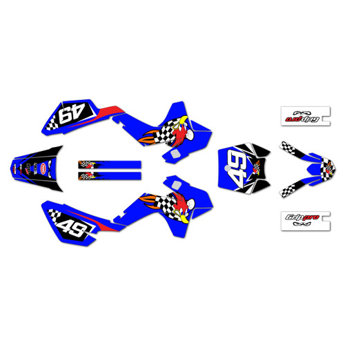 ssr sr110 graphics kit 2021-2026 pecker series blue