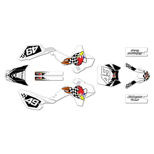 ssr sr110 graphics kit 2021-2026 pecker series white