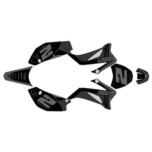 ssr sr125tr graphics kit 2021-2025 lightning series smoke