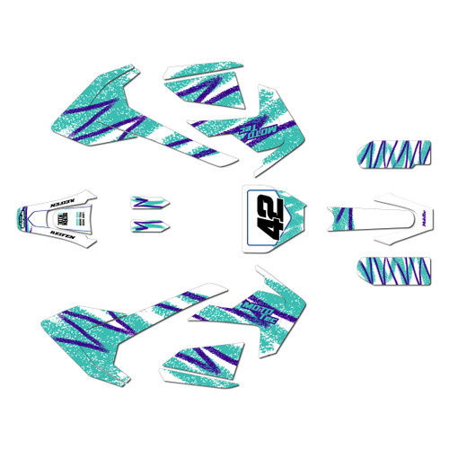 mototec pro72v graphics kit all years whiplash series teal