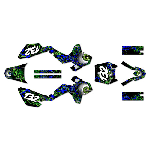 ssr sr125 graphics kit 2021-2026 core series blue