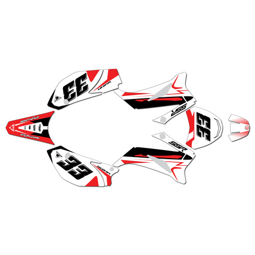 ssr sr140tr graphics kit 2021-2025 evader series red