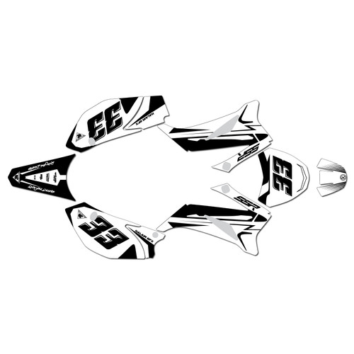 ssr sr140tr graphics kit 2021-2025 evader series white