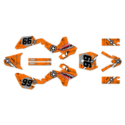 ssr sr110 graphics kit 2021-2026 predator series orange