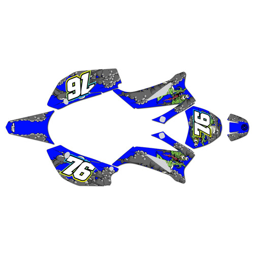 ssr sr125tr graphics kit 2021-2025 lunatic series blue