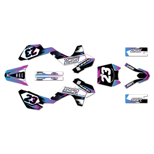 ssr sr125 graphics kit 2021-2026 evader series magenta