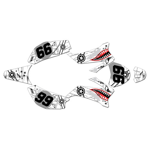 ssr sr125tr graphics kit 2021-2025 predator series white