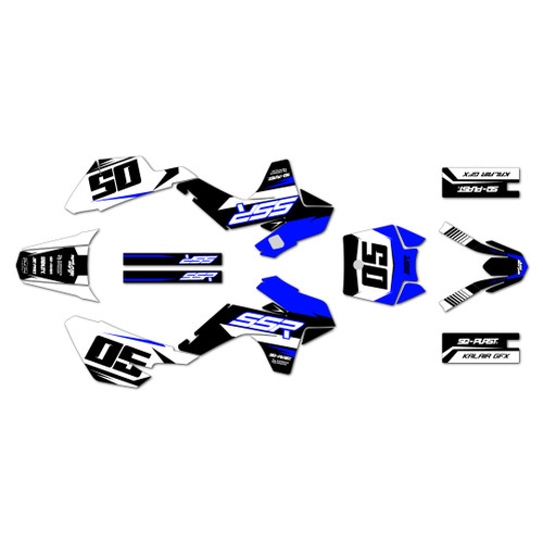ssr sr70 graphics kit 2021-2026 quantum series blue