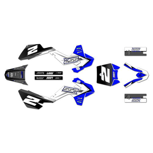 ssr sr110 graphics kit 2021-2026 razor series blue
