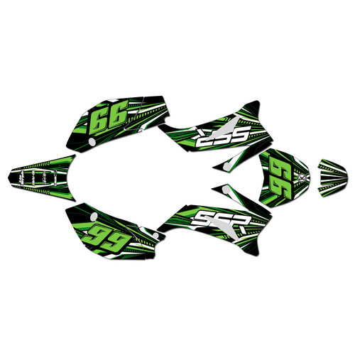 ssr sr125tr graphics kit 2021-2025 prime series green