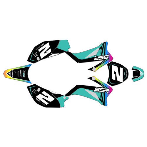 ssr sr140tr graphics kit 2021-2025 lightning series rainbow