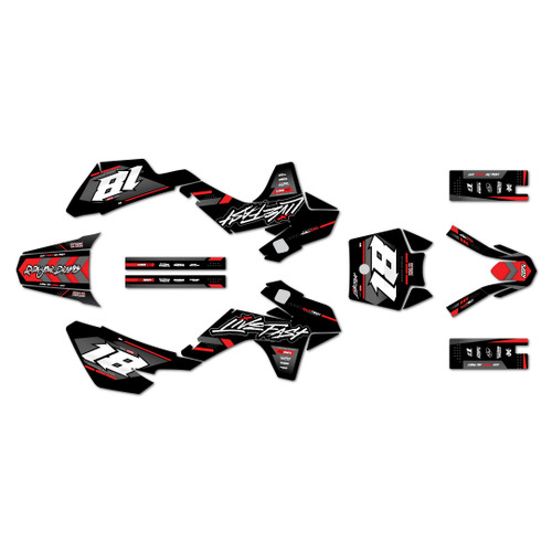 ssr sr110 graphics kit 2021-2026 rebel series red