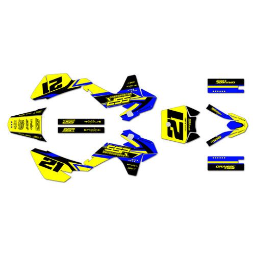 ssr sr125 graphics kit 2021-2026 og-crew series yellow