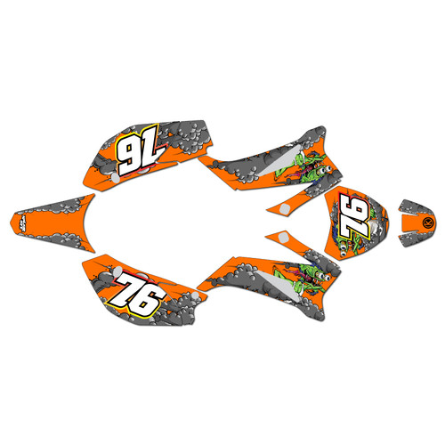 ssr sr140tr graphics kit 2021-2025 lunatic series orange