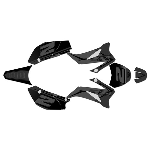ssr sr125tr graphics kit 2021-2025 razor series smoke