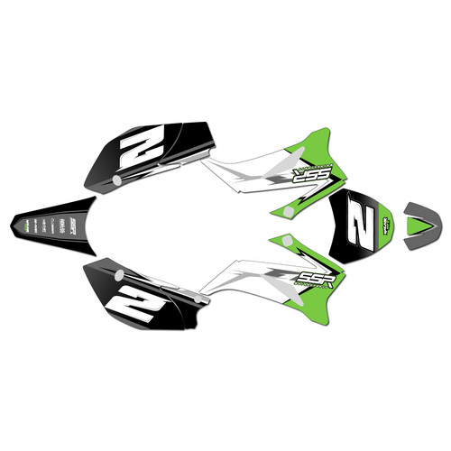 ssr sr125tr graphics kit 2021-2025 razor series green