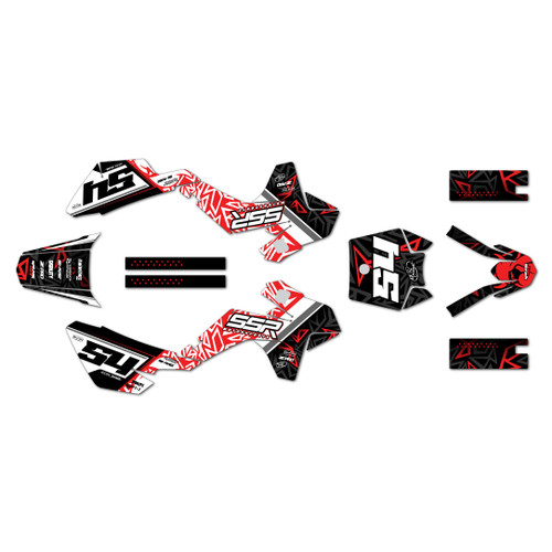 ssr sr125 graphics kit 2021-2026 orion series red