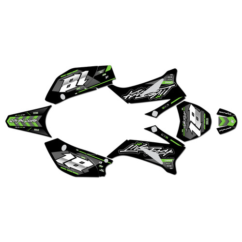 ssr sr125tr graphics kit 2021-2025 rebel series green