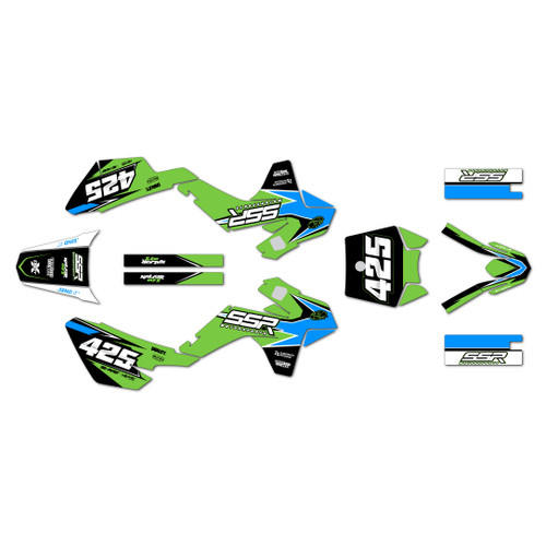 ssr sr70 graphics kit 2021-2026 screech series cyan