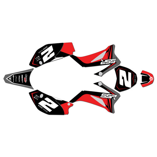 ssr sr160tr graphics kit 2021-2025 lightning series red