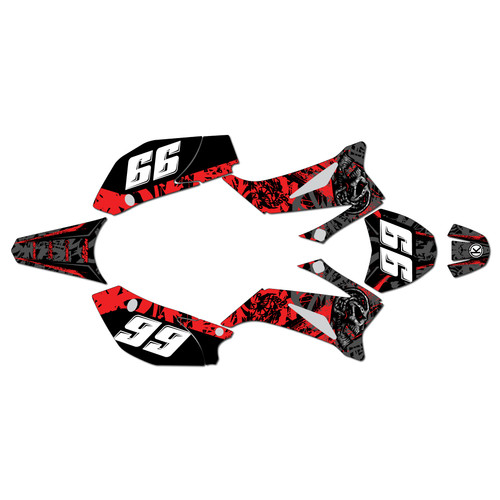 ssr sr125tr graphics kit 2021-2025 revolt series red