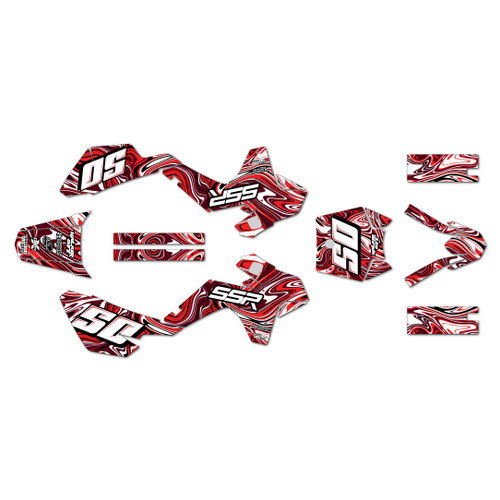 ssr sr70 graphics kit 2021-2026 snagged series red