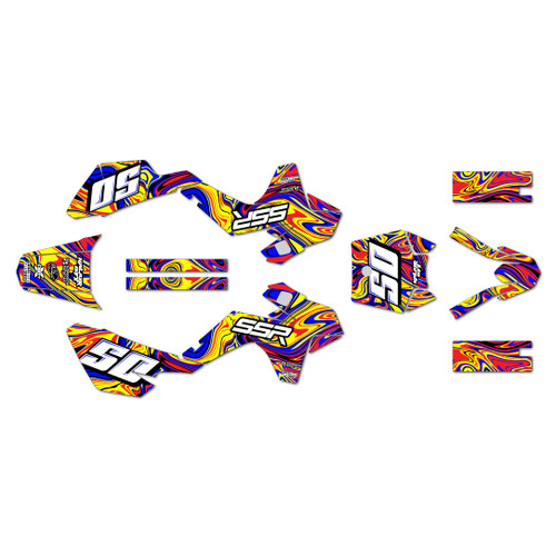 ssr sr110 graphics kit 2021-2026 snagged series yellow