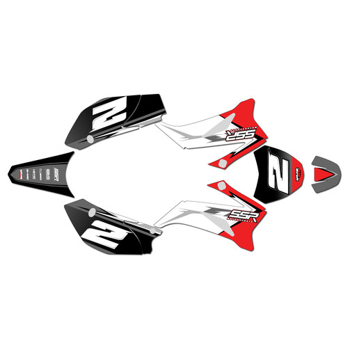 ssr sr140tr graphics kit 2021-2025 razor series red