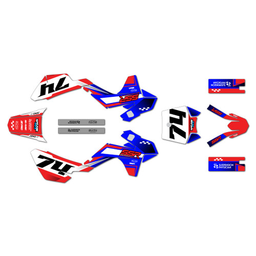 ssr sr125 graphics kit 2021-2026 prestige series red