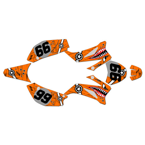 ssr sr160tr graphics kit 2021-2025 predator series orange