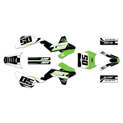 ssr sr125 graphics kit 2021-2026 quantum series green