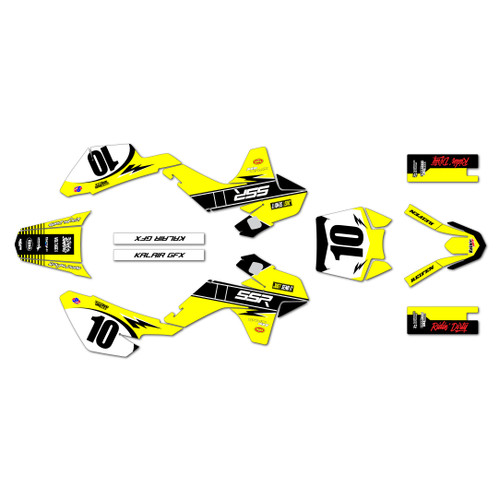 ssr sr70 graphics kit 2021-2026 speed series yellow