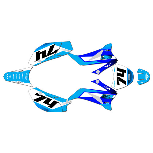 ssr sr160tr graphics kit 2021-2025 prestige series blue