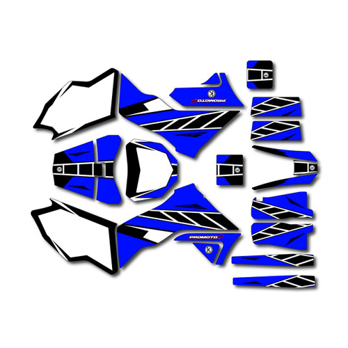 losi promoto graphics kit all years 60tha series blue