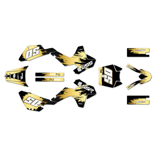 ssr sr70 graphics kit 2021-2026 splash series gold